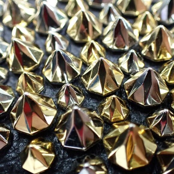 Christian Louboutin Studs Wallet Compact Bi-Fold Leather - Picture 9 of 14